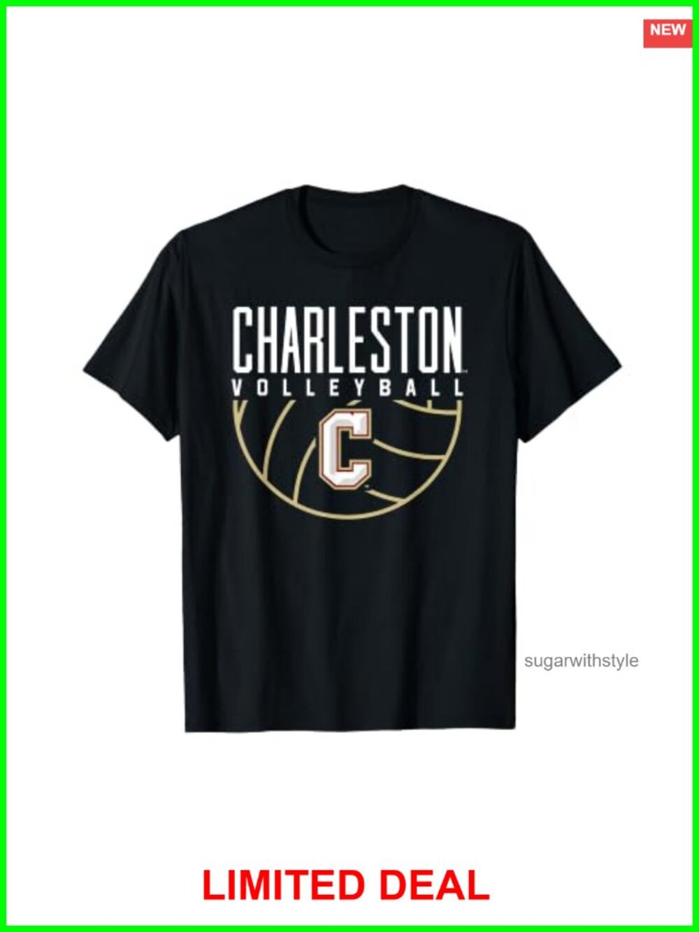 NCAA College of Charleston Cougars Volleyball Tee Short Sleeve